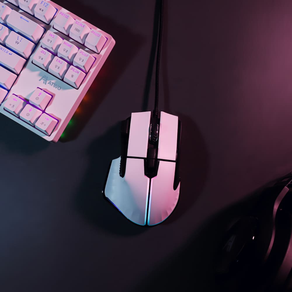 에이투 AG0103 고감도 RGB 유선 USB 게이밍 마우스 컴퓨터 PC 노트북
