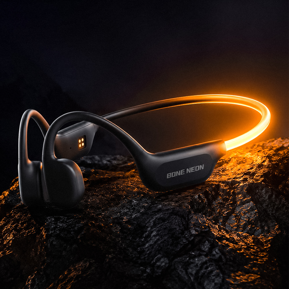 에이투 본네온 초경량 LED 골전도 블루투스 이어폰 MP3 탑재 완전방수 IPX7 BONE NEON